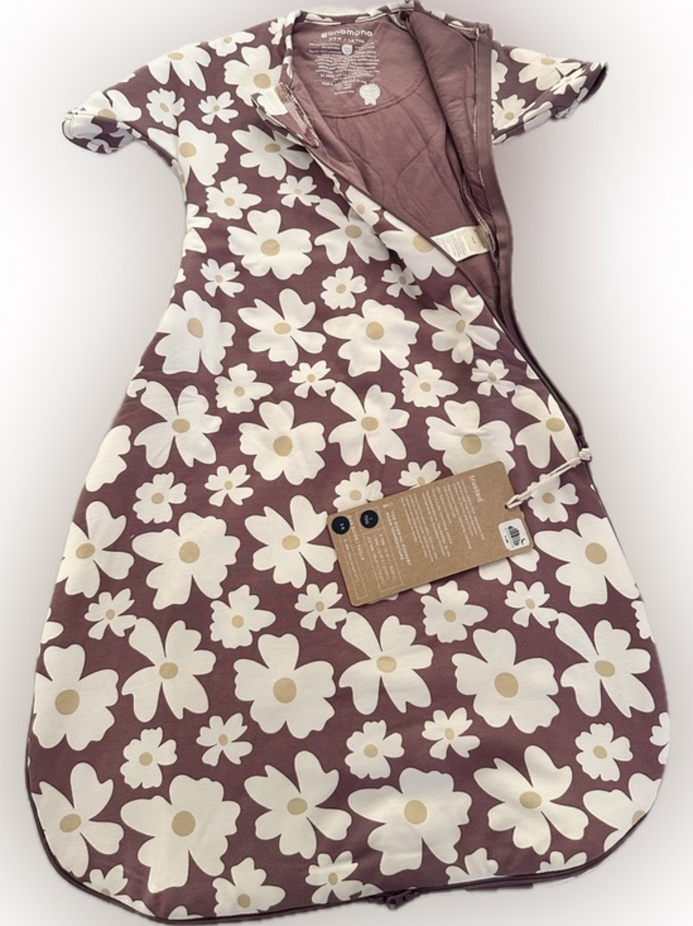 NWT Gunamuna Tog 1.0 Bamboo   Swaddle Zipped Baby Sleep Bag Sack 3-6 Mos